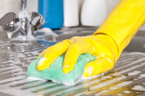 Deep sofa cleaning equipment used in a Chessington home